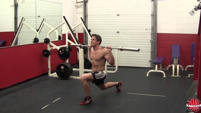 'How To: Barbell Stepping Lunge'