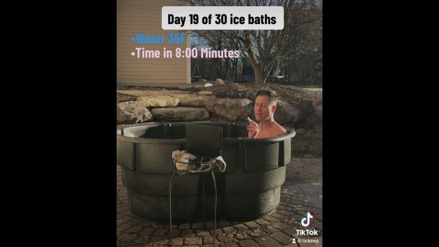 'Day 19 of 30 ice bath challenge @wimhof1 @FitnessFAQs @123gochallenge @TopTrending'