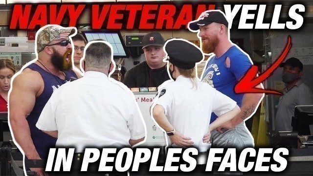 'NAVY VETERAN SCREAMS IN PEOPLE\'S FACES PRANK'