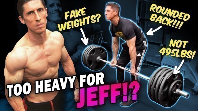 'Jeff Cavaliere - Athlean-X || NO APOLOGY… JUST TERRIBLE DEADLIFT FORM WITH “REAL” WEIGHTS?'