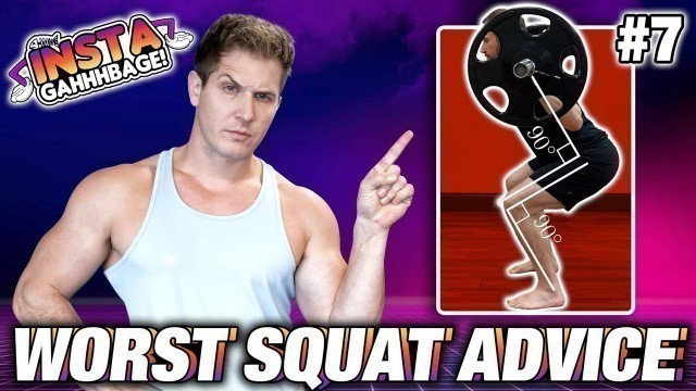 'INSTA-GAHHHBAGE: Probably The Worst Squat Advice EVER! || QUARTER REPPIN\' 500lbs(Ep.7)'