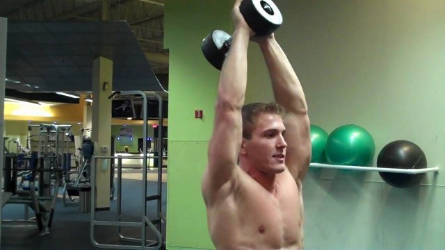 'How To: Standing Overhead Dumbbell Tricep Extension'