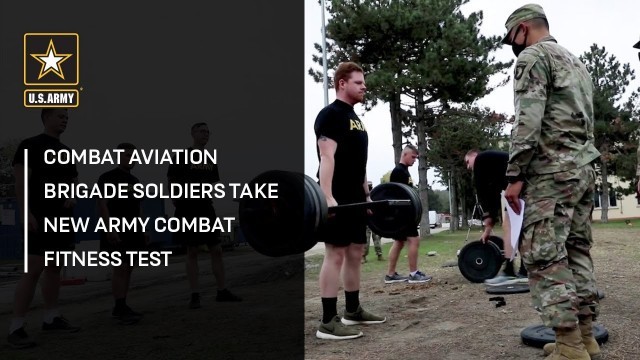 'Combat Aviation Brigade Soldiers Take New Army Combat Fitness Test'