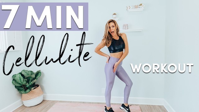 '7 Minute CELLULITE Reducing Workout | Exercise to Lose Thigh Fat'