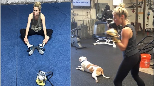 'Actress Rachael Taylor Boxing Workout Routine | Training for Jessica Jones/Marvel'