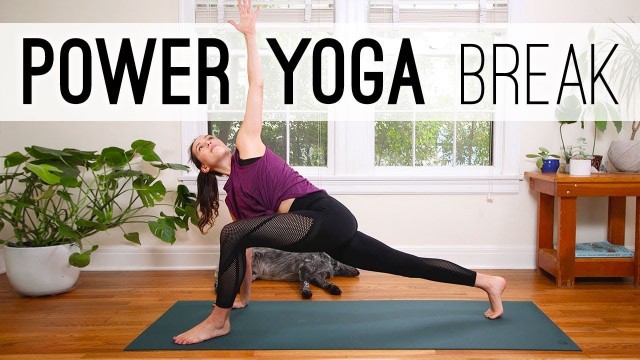 'Power Yoga Break  |  Yoga For Weight Loss  |  Yoga With Adriene'