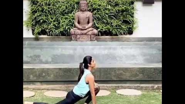 'Shilpa Shetty fitness routine and yoga at home'