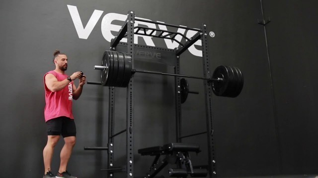 'VERVE Power Rack Package - 170kg - VERVE FID Bench & Zen Bar'