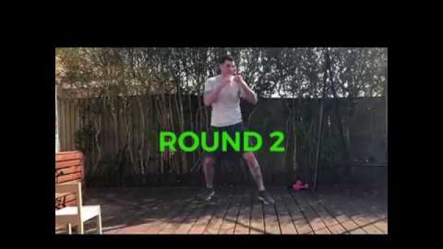 'Shadow boxing exercise to improve fitness and conditioning'