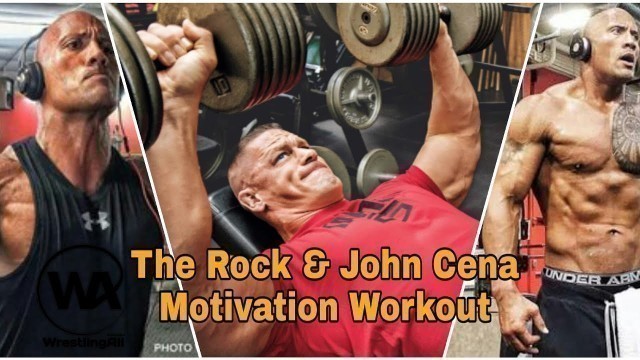 'John cena Workout || The Rock Workout || Dwayne rock johnson Motivation video'