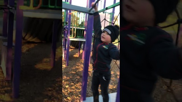 'Gabriel shows you how to improve fitness on the monkey bars'