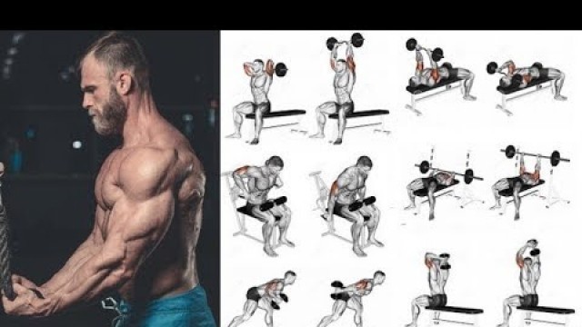 '15 TOP TRICEPS EXERCICES/  TRICEPS WORKOUT FOR MASS'