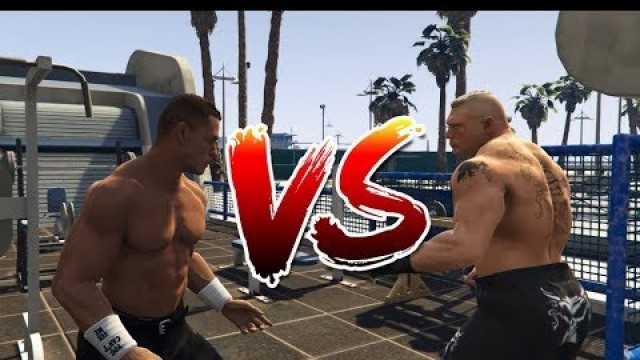 'John Cena VS Brock Lesnar - WWE Raw (GTA 5)'