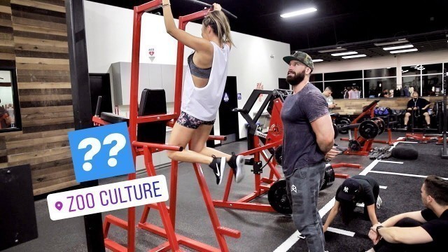 'Training LaurDIY... HOW MANY PULL UPS?'