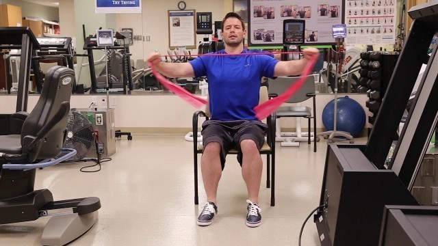 'Upper Body Seated Resistance Band Exercises'