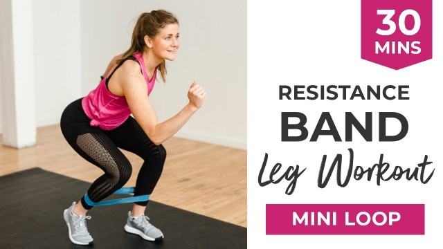 '8 Best Leg Exercises with Resistance Bands | Booty Band Leg Workout'