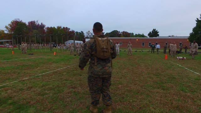 'Marine Corps Combat Fitness Test at Officer Candidates School (OCS)'