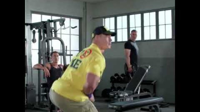 'John cena funny dance in the gym'