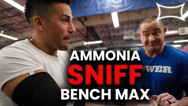 'Christian Guzman Sniffs Ammonia and Maxes Out | Bench Press | Super Training Gym'