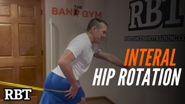 'Increase Hip Internal Rotation with This Band Exercise / Resistance Band Training'