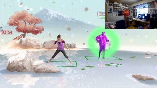 'Tai chi Your Shape Fitness Evolved Xbox 360 Split Screen'