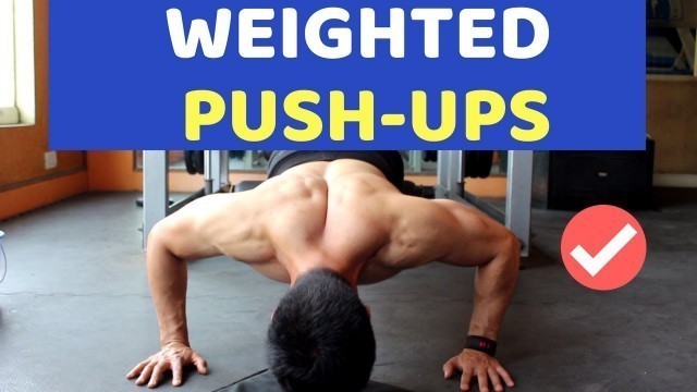 'How To Do Weighted Push-ups | (हिंदी) | DP Fitness'