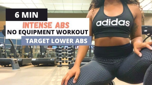 '6 min INTENSE AB WORKOUT AT HOME | Target Your Lower Abs | jessica mariah'