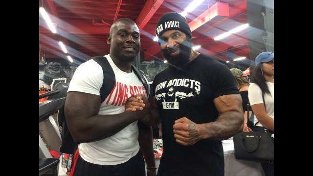 'IRON ADDICT GYM GRAND OPENING(Meeting CT Fletcher, Mike Rashid,Bradley Martyn)'