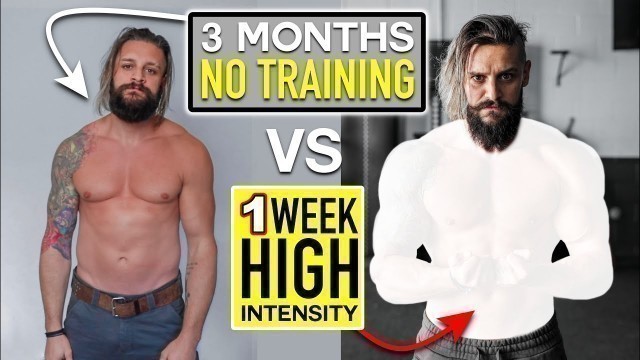 '3 Months NO TRAINING vs 7 DAYS Intense WEIGHT LIFTING/DIET... The Result! (Fully Explained | Week 1)'