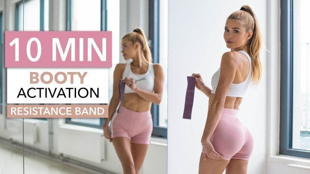 '10 MIN BOOTY ACTIVATION - to grow your glutes / optional: Resistance Band I Pamela Reif'