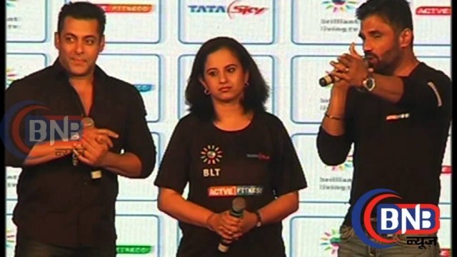 'Salman Khan Launched Tata Sky Health And Fitness Service With Suneil'