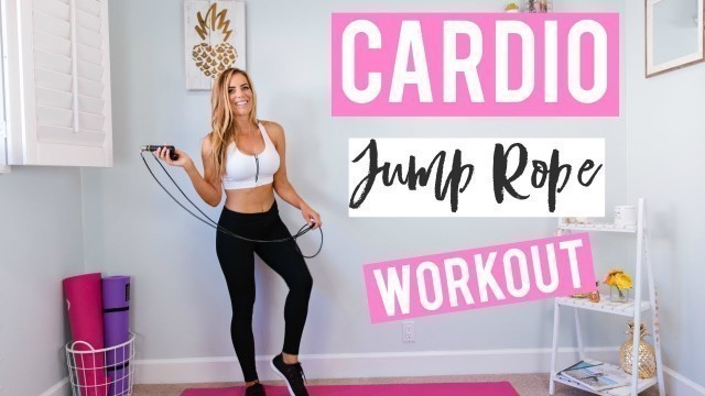 'At Home CARDIO Jump Rope Workout + Giveaway!'