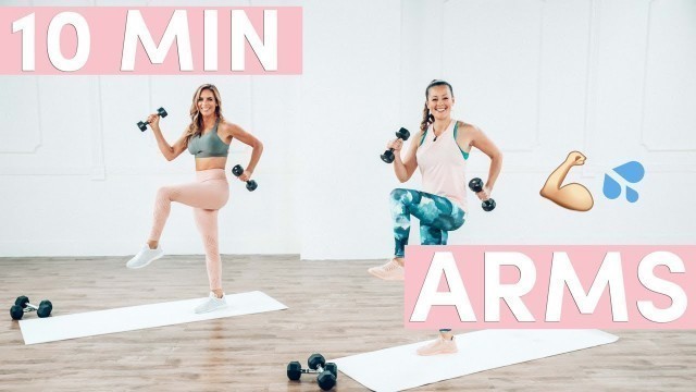 '10 Minute Tank Top Arms Workout w/ POPSUGAR'