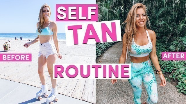 'MY SELF TANNING ROUTINE | Best Sunless Bronzed Tan EVER!'