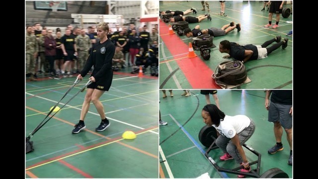 'Demonstration of the new Army Combat Fitness Test | We tried it behind the scenes'