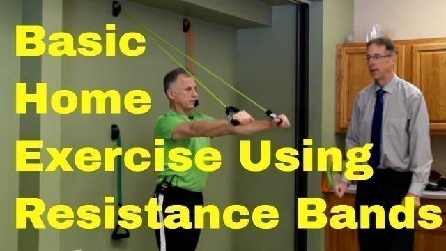 'Basic Home Exercise Program Using Resistance Bands (Wall Anchor Workout)'