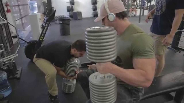 'Bradley Martyn | 200 LB DUMBELLS pt1'