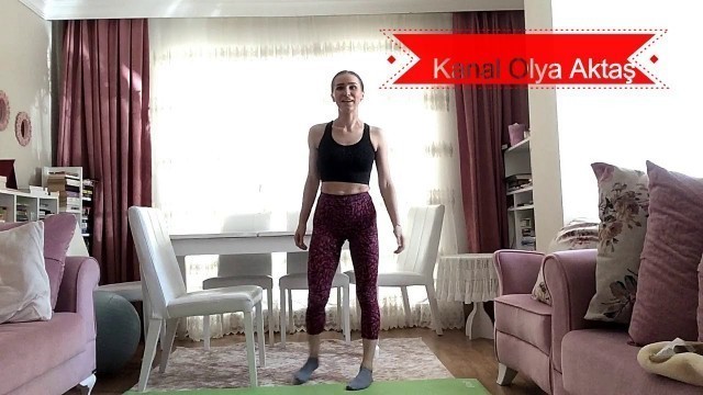 '#8 GÜN Evde Spor | Popo ve Bacak Egzersizi | Popo Sıkılaştırma Hareketi | Olya Aktaş'