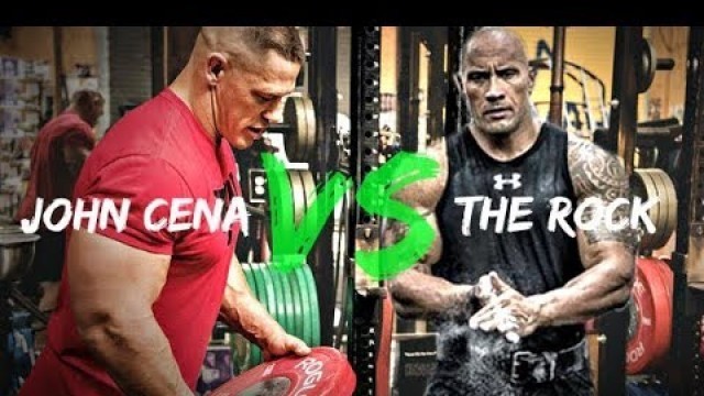 'Dwayne The Rock Johnson vs John Cena - WWE Workout Motivation 2017 | Bodybuilding'