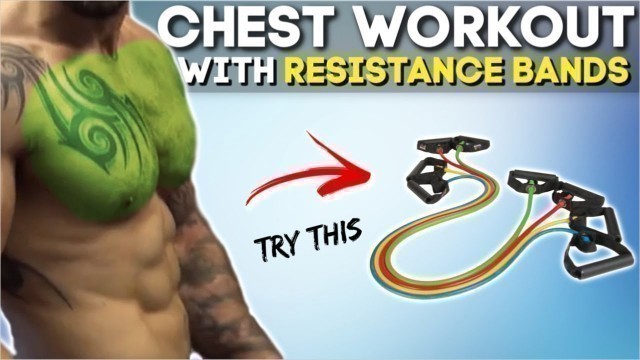 'Chest Workout At Home With Resistance Band'