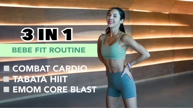 '3in1รวมมิตร COMBAT CARDIO, TABATA HIIT, EMOM CORE BLAST!!'