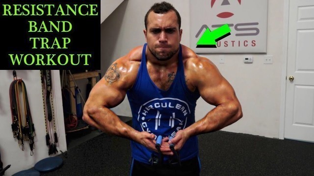 'Intense 5 Minute Resistance Band Trap Workout'