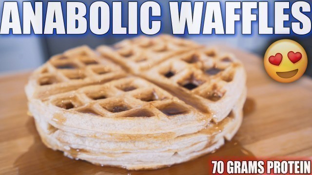 'ANABOLIC BUTTERMILK WAFFLES I High Protein Bodybuilding Breakfast Recipe'