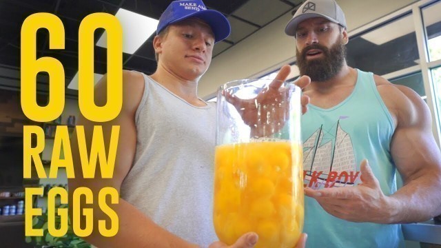 'Eating 60 Raw Eggs! Ft. Bradley Martyn'