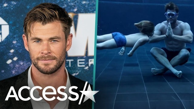 'Chris Hemsworth’s Son Crashes Underwater Meditation'