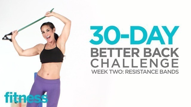 'Resistance Band Exercises: Week 2 | 30 Day Back Challenge | Fitness'