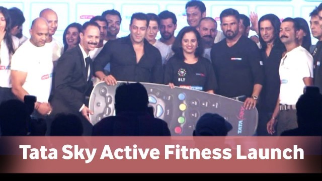 'Latest Bollywood News - Salman At The Tata Sky Active Fitness Launch - Bollywood Gossip 2015'