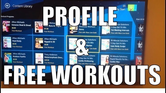 'Xbox Fitness Profile and Free Videos'