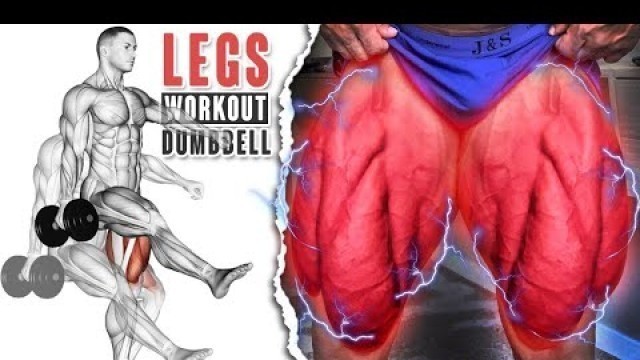 'أقوى تمارين تضخيم الأرجل فقط بالدمبل - Dumbbell Legs Exercices Workout'