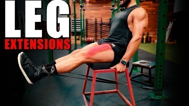 'Resistance Band Leg Extensions | Eric Leija'